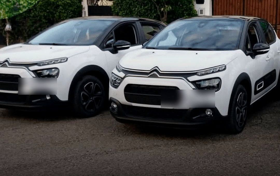 Citroën C3 blanches de l’agence